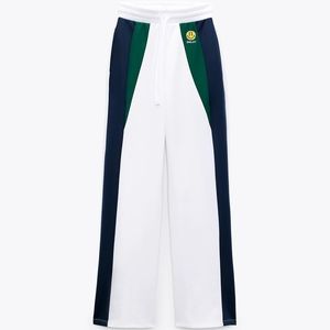 Zara Smiley happy collection wide-leg pants